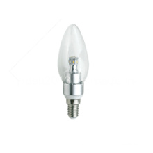 Nuevo C37 3W / 4W / 6W LED Bulbo de la vela de la llama 360deg Dia37X113mm
